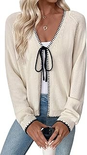 EVALESS Cardigan Sweaters for Women 2026 Trendy Lightweight Knit Fall